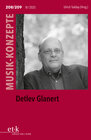 Buchcover Detlev Glanert