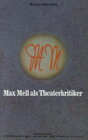 Buchcover Max Mell als Theaterkritiker