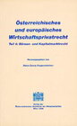 Buchcover Österreichisches und europäisches Wirtschaftsprivatrecht / Börsen- und Kapitalmarktrecht