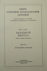 Buchcover Benedicti Regula, Editio altera emendata