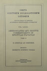 Buchcover Ambrosiastri qui dicitur commentarius in epistulas Paulinas, pars secunda: In epistulas ad Corinthios