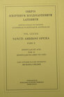 Buchcover Sancti Ambrosi opera, pars X. Epistulae et acta tom. II: Epistularum libri VII‒IX