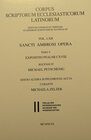 Buchcover Sancti Ambrosi opera pars V: Expositio psalmi CXVIII
