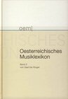 Buchcover Österreichisches Musiklexikon / Österreichisches Musiklexikon Band 2