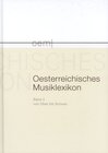 Buchcover Österreichisches Musiklexikon / Österreichisches Musiklexikon Band 3