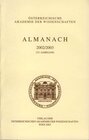 Buchcover Almanach der Akademie der Wissenschaften / Almanach der philosophisch-historischen Klasse der Österreichischen Akademie 