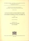 Buchcover Katalog der Handschriften der Universitätsbibliothek Innsbruck