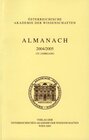 Buchcover Almanach der Akademie der Wissenschaften / Almanach der Akademie der Wissenschaften 2004/2005 155. Jahrgang