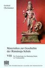 Buchcover Materialien zur Geschichte der Ramanuja-Schule VIII