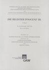 Buchcover Die Register Innocenz' III., 10. Band