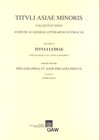 Buchcover Tituli Lydiae Linguis Graeca et Latina Conscripti