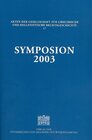 Buchcover Symposion 2003