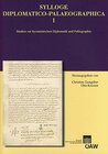 Buchcover Sylloge Diplomatico-Palaeographica I