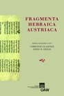 Buchcover Fragmenta Hebraica Austriaca