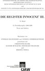 Buchcover Die Register Innocenz' III., 11. Band