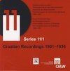 Buchcover Croatian Recordings 1901-1936