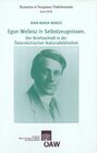 Buchcover Egon Wellesz in Selbstzeugnissen. Der Briefnachlaß in der Österreichischen Nationalbibliothek