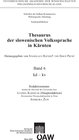 Buchcover Thesaurus der slowenischen Volkssprache in Kärnten, Band 6