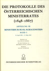 Buchcover Die Protokolle des österreichischen Ministerrates 1848-1867 Abteilung III: Das Ministerium Buol-Schauenstein Band 1