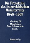 Buchcover Die Protokolle des österreichischen Ministerrates 1848-1867 Abteilung III: Das Ministerium Buol-Schauenstein Band 3
