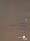 Buchcover Mongolische Ethnographica in Wien