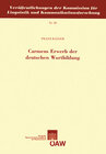 Buchcover Carmens Erwerb der deutschen Wortbildung