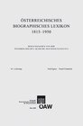Buchcover Österreichisches Biographisches Lexikon 1815-1950 / Österreichisches Biographisches Lexikon Lieferung 61