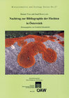 Buchcover Nachtrag zur Bibliographie der Flechten in Österreich