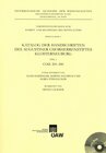 Buchcover Katalog der Handschriften des Augustiner Chorherrenstiftes Klosterneuburg Teil 3: COD. 201-300