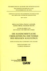 Buchcover Die handschriftliche Überlieferung der Werke des Heiligen Augustinus, Band XI