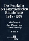 Buchcover Die Protokolle des österreichischen Ministerrates 1848-1867 Abteilung II: Das Ministerium Schwarzenberg Band 4