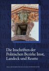 Buchcover Die Inschriften des Bundeslandes Tirol, Teil 1