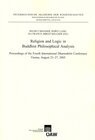 Buchcover Religion and Logic in Buddhist Philosophical Analysis