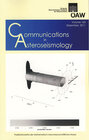 Buchcover Communications in Asteroseismology Volume 163, 2011