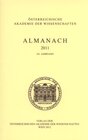 Buchcover Almanach der Akademie der Wissenschaften / Almanach 161. Jahrgang 2011