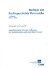 Buchcover Beiträge zur Rechtsgeschichte Österreichs 3. Jahrgang Band 1/2013