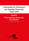 Buchcover Fontes rerum Austriacarum. Österreichische Geschichtsquellen / Außenpolitische Dokumente der Republik Österreich 1918-19