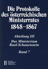 Buchcover Die Protokolle des österreichischen Ministerrates 1848-1867 Abteilung III: Das Ministerium Buol-Schauenstein Band 7