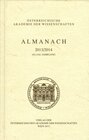 Buchcover Almanach der Akademie der Wissenschaften / Almanach 163./164. Jahrgang 2013/2014