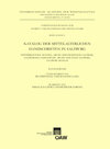 Buchcover Katalog der mittelalterlichen Handschriften in Salzburg