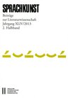 Buchcover Sprachkunst. Beiträge zur Literaturwissenschaft / Sprachkunst Jahrgang XLIV/201, 2. Halbband