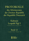 Buchcover Protokolle des Ministerrates der Zweiten Republik, Kabinett Leopold Figl I