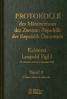 Buchcover Protokolle des Ministerrates der Zweiten Republik, Kabinett Leopold Figl I
