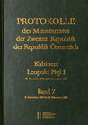 Buchcover Protokolle des Ministerrates der Zweiten Republik, Kabinett Leopold Figl I