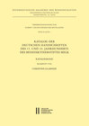 Buchcover Katalog der deutschen Handschriften des 15. und 16. Jahrhunderts des Benediktinerstiftes Melk
