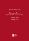 Buchcover Byzantine Poetry from Pisides to Geometres
