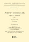 Buchcover Katalog der Handschriften der Universitäts- und Landesbibliothek Tirol in Innsbruck. Teil 10: Cod. 951–1198