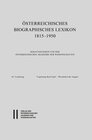 Buchcover Österreichisches Biographisches Lexikon 1815-1950 / Österreichisches Biographisches Lexikon 1815-1950 , 69. Lieferung