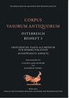 Buchcover Corpus Vasorum Antiquorum, Österreich, Beiheft 3