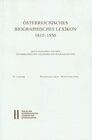 Buchcover Österreichisches Biographisches Lexikon 1815-1950 / Österreichisches Biographisches Lexikon 1815-1950 , 70. Lieferung